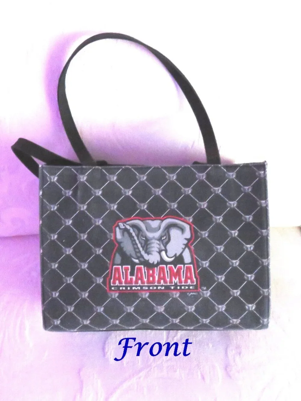 Purse with Alabama Crimson Tide Logo Front and Back